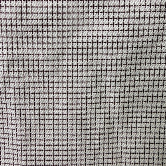 Brooks Brothers Milano Non Iron Dress Shirt Mens 16 L Maroon Check Button Down - Picture 5 of 8